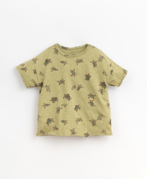 Jersey T-Shirt Schildkröte grün